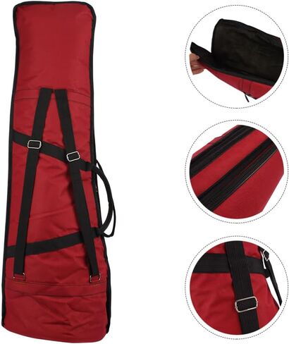 Generic Trombone Bag Waterproof Oxford Cloth Gig Bag with Thick Padding Large Capacity Musician Storage Backpack for 33.46 Inch Trombone Protection and Transport in Saudi Arabia