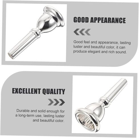 Totority Euphonium Mouthpiece Construction Smooth for Comfortable Play Replacement Accessory for Musicians and Beginners in Saudi Arabia