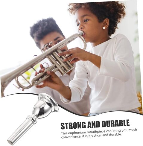 Totority Euphonium Mouthpiece Construction Smooth for Comfortable Play Replacement Accessory for Musicians and Beginners in Saudi Arabia