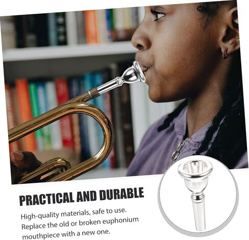 Totority Euphonium Mouthpiece Construction Smooth for Comfortable Play Replacement Accessory for Musicians and Beginners in Saudi Arabia