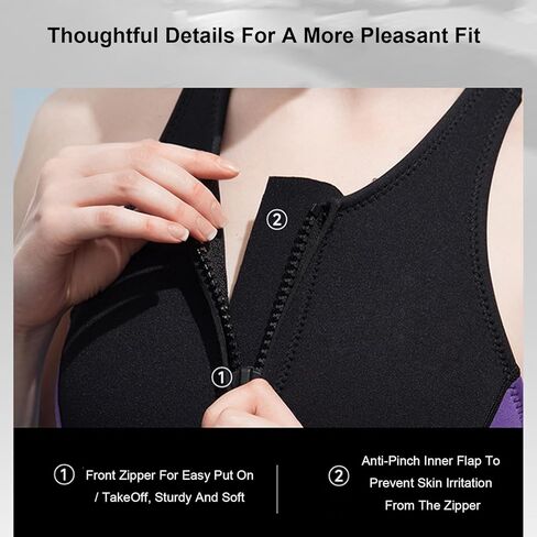 Wetsuit Women, 2MM Neoprene Sleeveless One Piece Swimsuit for with Front Zip for Diving Snorkeling Surfing Swimming Water Sport in Saudi Arabia