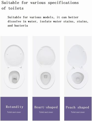 Toilet Seat Cover Paper Flushable (40 Pcs) ，Thickening, Enlarging- Flushable - 22x16.54" (Half-Fold) in Kuwait