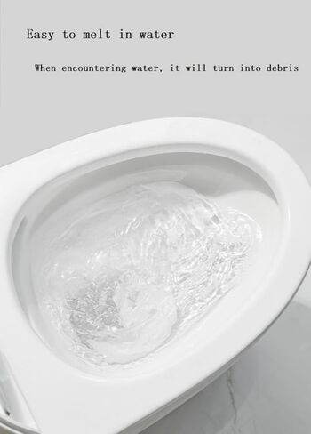 Toilet Seat Cover Paper Flushable (40 Pcs) ，Thickening, Enlarging- Flushable - 22x16.54" (Half-Fold) in Kuwait