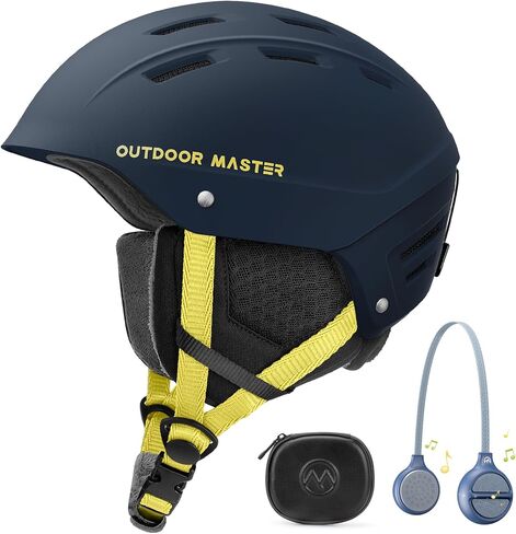 خوذة تزلج OutdoorMaster Kelvin II ومجموعة بلوتوث لاسلكية - خوذة تزلج على الجليد قابلة للتعديل مع سماعة رأس - خوذة رياضية ثلجية للرجال والنساء والشباب in Saudi Arabia