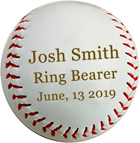 Custom Customized Personalized Synthetic Leather Baseball Gift for Him, for Her, for Boys, for Girls, for Husband, for Wife, for Them, for Men, for Women, for Kids - Your Message Engraved in Saudi Arabia