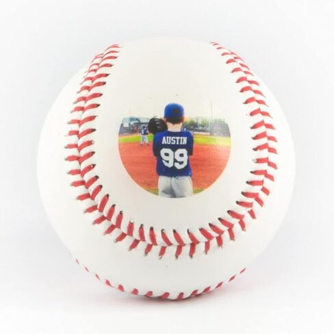 هدية بيسبول مطبوعة بصور شخصية، أفضل هدية لممارسة البيسبول حسب الطلب - الحجم الرسمي - استخدم صورتك أو شعارك كهدية عيد ميلاد للبيسبول كهدية للعطلات لأفضل أب in Kuwait