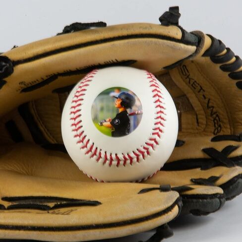 هدية بيسبول مطبوعة بصور شخصية، أفضل هدية لممارسة البيسبول حسب الطلب - الحجم الرسمي - استخدم صورتك أو شعارك كهدية عيد ميلاد للبيسبول كهدية للعطلات لأفضل أب in Kuwait