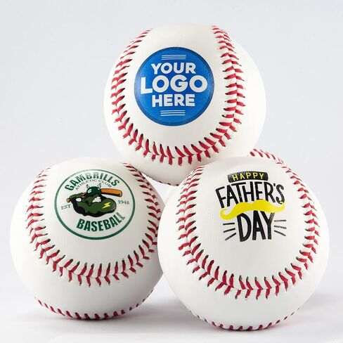 هدية بيسبول مطبوعة بصور شخصية، أفضل هدية لممارسة البيسبول حسب الطلب - الحجم الرسمي - استخدم صورتك أو شعارك كهدية عيد ميلاد للبيسبول كهدية للعطلات لأفضل أب in Kuwait