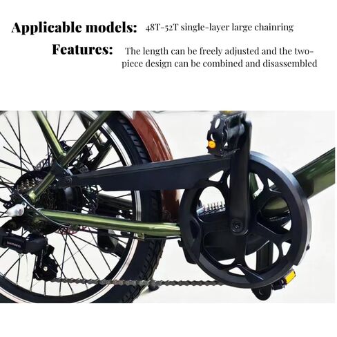 Bike Chain Guard Sturdy Bicycle Chain Guard Suitable for 48T-52T Universal Bicycle Chain Guard in Kuwait