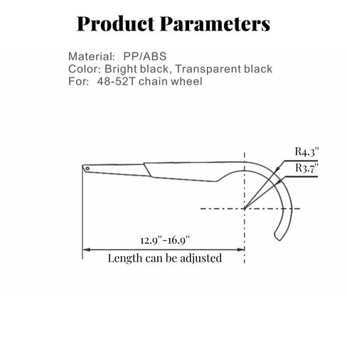 Bike Chain Guard Sturdy Bicycle Chain Guard Suitable for 48T-52T Universal Bicycle Chain Guard in Kuwait