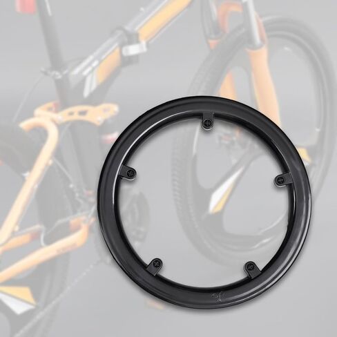 Bike Chain Guard Mountain Bike, Portable,5 Holes Round Sprocket Cover,Chain Loop Protector,for Bicycles BMX Riding Parts, Black in Kuwait