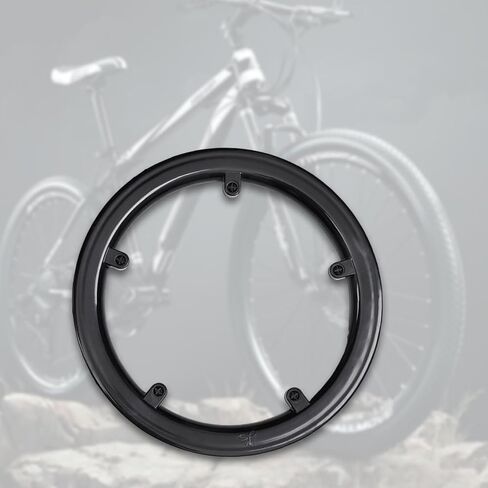 Bike Chain Guard Mountain Bike, Portable,5 Holes Round Sprocket Cover,Chain Loop Protector,for Bicycles BMX Riding Parts, Black in Kuwait