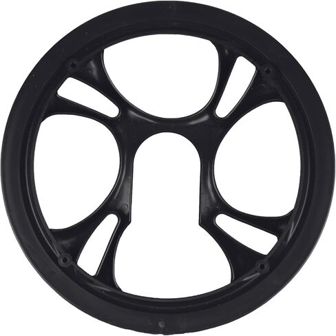 48Teeth 4-Bolt Bicycle Chain Guard, PC Plastic Bash Guard for Mountain Bike, Fits 4.72in Adjacent Hole Spacing, Prevents Grease & Protects Pants, Includes 4 Screws (Black) in Kuwait