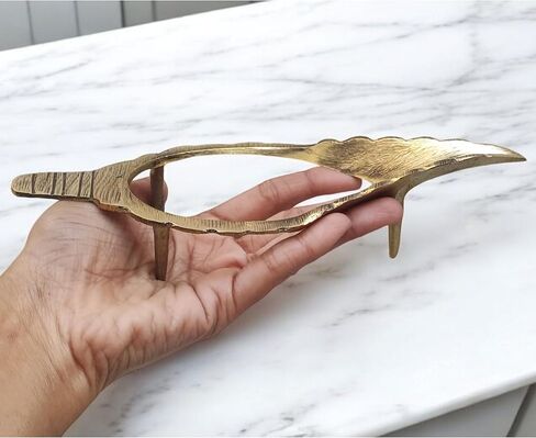 حصري 5 بوصة تهب الصوت صنع شانخا شانخ قوقعة مع 7.5 بوصة النحاس الذهبي حامل قطعة جميلة لبوجا اليومية in Kuwait