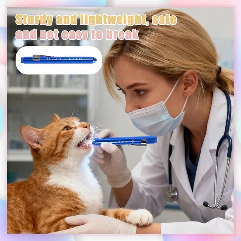 24 قطعة من مصابيح القلم المضيئة للممرضات LED للممرضات والتلميذ مع مقياس التلميذ، قابلة لإعادة الاستخدام لملحقات الممرضات وهدايا الطلاب والأطباء للاستخدام اليومي (12 لونًا) in Kuwait