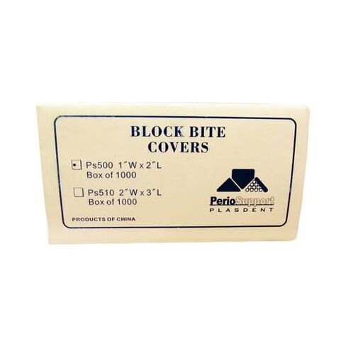 Plasdent PS500 Dental Bite Block Covers 1 X 2 1000/Pk in Kuwait