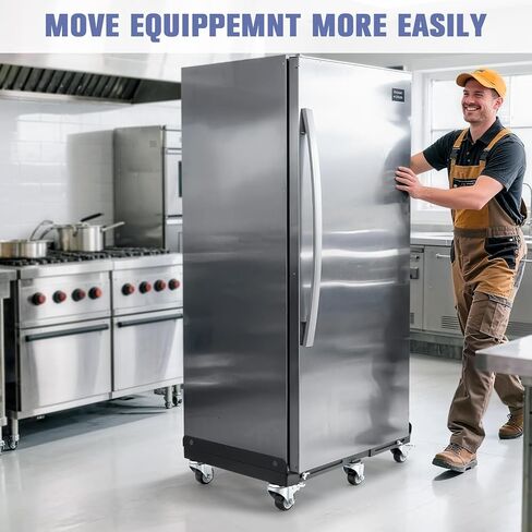 KEDSUM 2000LBS Heavy Duty Moving Dolly with 6 Swivel Wheels, Furniture Dolly with 100% Thicken Steel Frame, Expandable Appliance Dolly Cart Up to 43.6" Wide, All Terrain Used for Building Materials in Kuwait