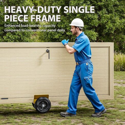 DAILYLIFE Panel Dolly - Door Dolly 700 Lbs Load Capacity, Heavy Duty Drywall Cart with 8" Wheels, Steel Mover for Wood, Plywood, Door, Fence, Sheetrock in Kuwait