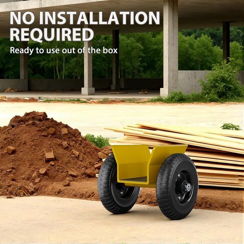 DAILYLIFE Panel Dolly - Door Dolly 700 Lbs Load Capacity, Heavy Duty Drywall Cart with 8" Wheels, Steel Mover for Wood, Plywood, Door, Fence, Sheetrock in Kuwait