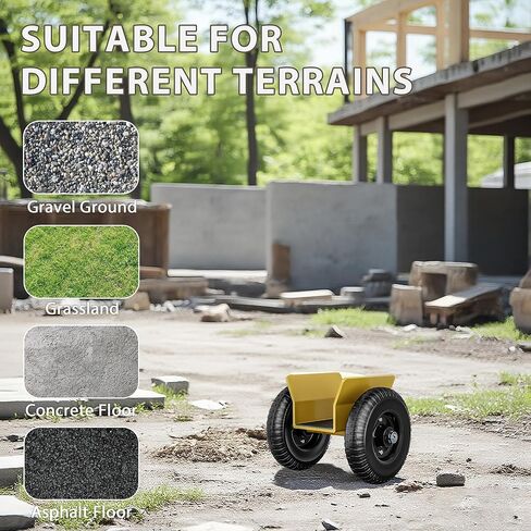 DAILYLIFE Panel Dolly - Door Dolly 700 Lbs Load Capacity, Heavy Duty Drywall Cart with 8" Wheels, Steel Mover for Wood, Plywood, Door, Fence, Sheetrock in Kuwait