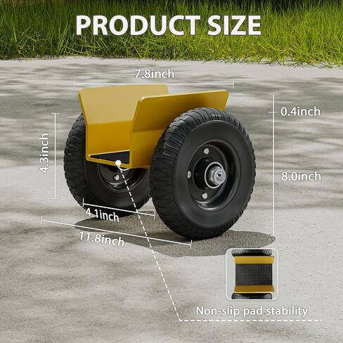 DAILYLIFE Panel Dolly - Door Dolly 700 Lbs Load Capacity, Heavy Duty Drywall Cart with 8" Wheels, Steel Mover for Wood, Plywood, Door, Fence, Sheetrock in Kuwait