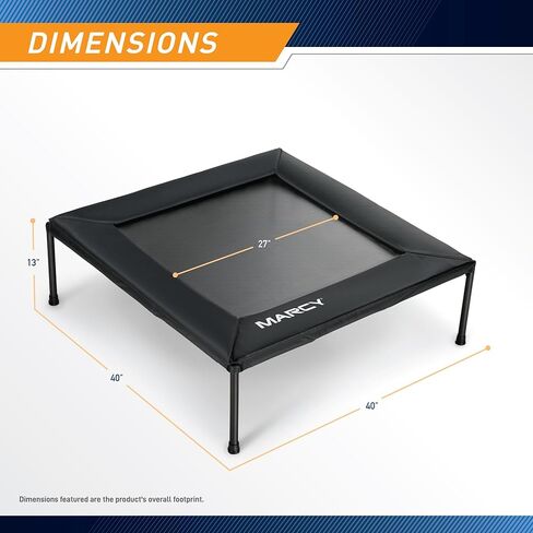 Marcy 40-Inch Square Cardio Rebounder Trampoline (TPL-41SQ) – Stable Steel Frame for Home Gym, Weight Loss, and Balance Training in Saudi Arabia