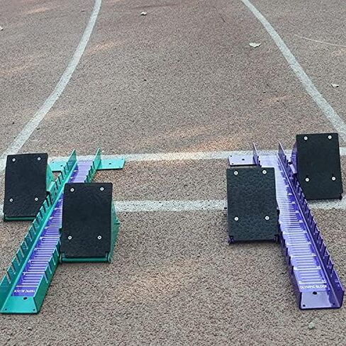 كتلة البداية Sprinter، معدات المسار والميدان متعددة الوظائف القابلة للتعديل من الألومنيوم، مقياس 0-55 لممرات الرماد والبلاستيك in Saudi Arabia