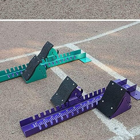كتلة البداية Sprinter، معدات المسار والميدان متعددة الوظائف القابلة للتعديل من الألومنيوم، مقياس 0-55 لممرات الرماد والبلاستيك in Saudi Arabia