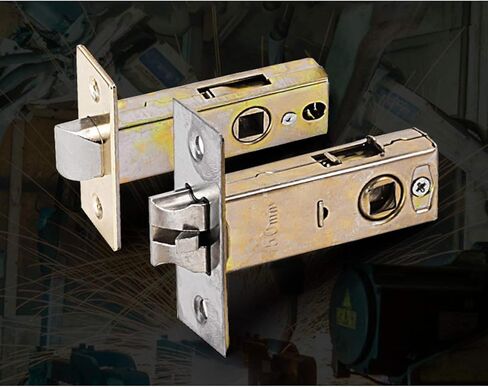 Reversible Tubular Latch Door Mortice Catch Bolt Screws Handle Silent Internal Easy Install Square Spindle for Toilet Bedroom Door Forked 35mm in Saudi Arabia