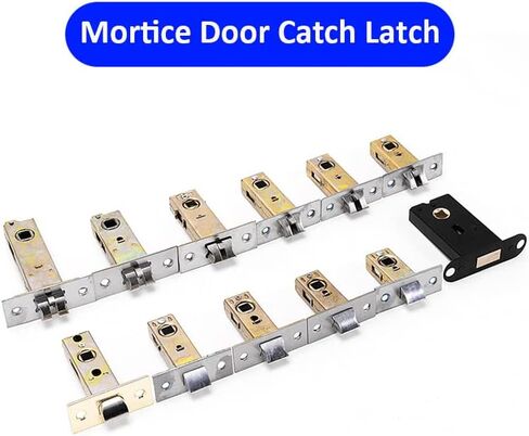 Reversible Tubular Latch Door Mortice Catch Bolt Screws Handle Silent Internal Easy Install Square Spindle for Toilet Bedroom Door Forked 35mm in Saudi Arabia