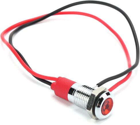 ضوء مؤشر LED أحمر، درجة IP66 احترافية، نحاس مطلي، سهل التركيب، لجهد 3 فولت 5-24 فولت in Saudi Arabia