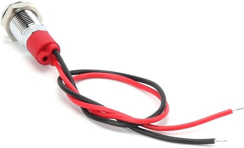 ضوء مؤشر LED أحمر، درجة IP66 احترافية، نحاس مطلي، سهل التركيب، لجهد 3 فولت 5-24 فولت in Saudi Arabia