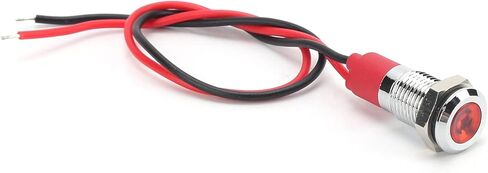 ضوء مؤشر LED أحمر، درجة IP66 احترافية، نحاس مطلي، سهل التركيب، لجهد 3 فولت 5-24 فولت in Saudi Arabia
