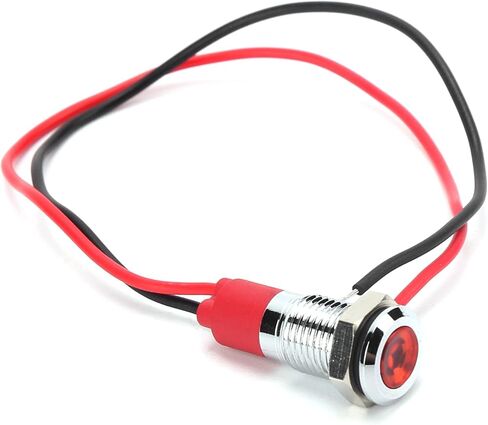 ضوء مؤشر LED أحمر، درجة IP66 احترافية، نحاس مطلي، سهل التركيب، لجهد 3 فولت 5-24 فولت in Saudi Arabia