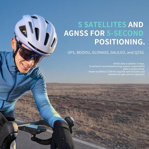 GEOID CC700 Pro 2.8" Color Touchscreen GPS Bike/Cycling Computer, Map Navigation with Re-Route Planning, WiFi Auto-Sync, ANT+/Bluetooth, Message Notification, IPX7 Waterproof, Free Indoor Training in Kuwait