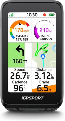 iGPSPORT BiNavi Air Bike Computer, 3.0'' Touchscreen MAP Voice Navigate Reroute Climb Smart Wireless GPS Cycle Computer in Kuwait
