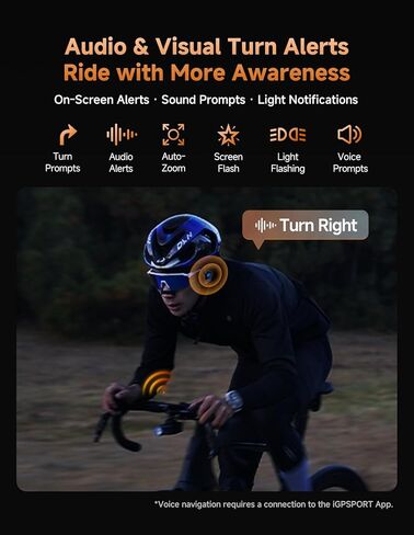 iGPSPORT BiNavi Air Bike Computer, 3.0'' Touchscreen MAP Voice Navigate Reroute Climb Smart Wireless GPS Cycle Computer in Kuwait