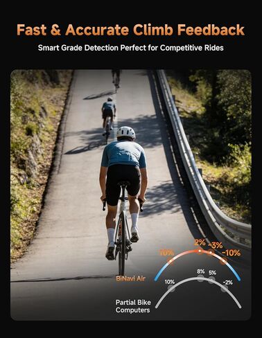 iGPSPORT BiNavi Air Bike Computer, 3.0'' Touchscreen MAP Voice Navigate Reroute Climb Smart Wireless GPS Cycle Computer in Kuwait