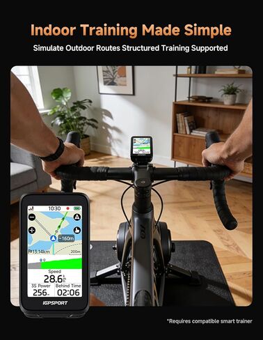 iGPSPORT BiNavi Air Bike Computer, 3.0'' Touchscreen MAP Voice Navigate Reroute Climb Smart Wireless GPS Cycle Computer in Kuwait