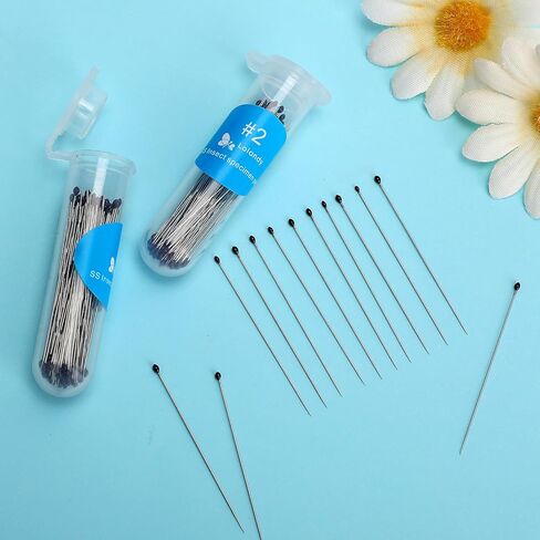 200 Pcs Stainless Steel Insect Pins Kit with Resin for Head, Specimen Entomology Pins and Butterfly Collections Needle for Entomology Display Butterfly Collectors (2 Sizes) in Saudi Arabia