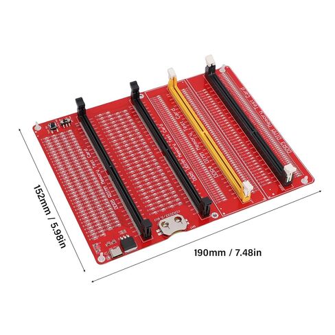 4 in 1 RAM Memory Tester Card, Dual Power Supply with Type C, LED Light Testing for Desktop DDR3 DDR4 DDR5 Server DDR5 RAM Hardware Open Short Circuit Fault Detection in Saudi Arabia