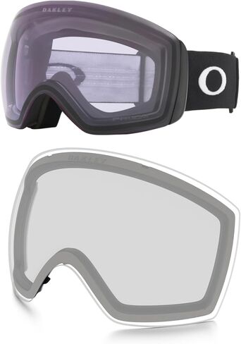 عدسات بديلة لنظارات التزلج الكبيرة من أوكلي فلايت ديك OO7050 للرجال والنساء + مجموعة العناية بتصميم iWear in Kuwait