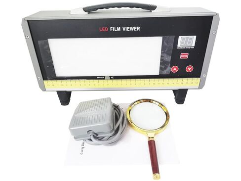 NDT Film Viewers with LED Lighting Maximum Luminance 193000cd/m²(600000Lux) Film Density <5.0 Average Color Temperature 8000K NDT Testing Double Magnifier in Saudi Arabia