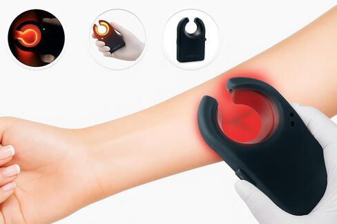 جهاز مكتشف الأوردة 3 في 1 | جهاز كشف الأوردة LED الألماني باللون الأحمر الساطع للغاية للرضع والكبار | قابلة للشحن مع بطارية احتياطية لمدة 35 يومًا in Kuwait
