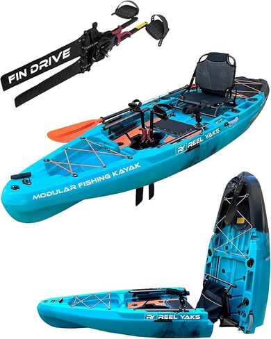 10.8ft Rapido Modular Propeller Drive لصيد الأسماك بقوارب الكاياك | خفيف الوزن للغاية، سعة 400 رطل | سهل التخزين - سهل الحمل | يدق المطاطية | لا توجد رفوف سقف - لا رفوف حائط in Saudi Arabia