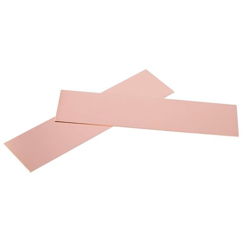 LEXININ Pure Copper Sheet Metal, 2.5 x 10 Inch, 18 Gauge, 1mm Thickness, 6 Pack in Saudi Arabia