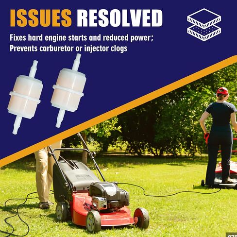 2-Pack 139-0717 Fuel Filter Replacement Compatible with Quest, for Radius E/S Series, and for Timecutter Mowers, Replaces 120-4253, 133-1563, 127-9204, 135-8480, Durable Zero Turn Accessories in Kuwait