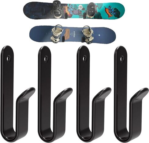 Horizontal Snowboard Wall Mount Clips Snowboard Wall Rack Snowboard Mount Storage Snowboard Display Wall Mount for Room, Garage in Kuwait