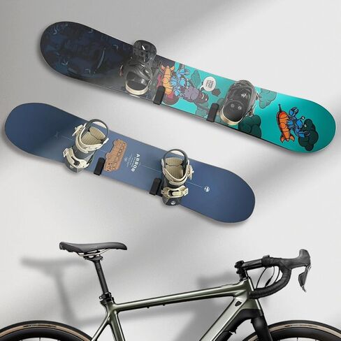 Horizontal Snowboard Wall Mount Clips Snowboard Wall Rack Snowboard Mount Storage Snowboard Display Wall Mount for Room, Garage in Saudi Arabia