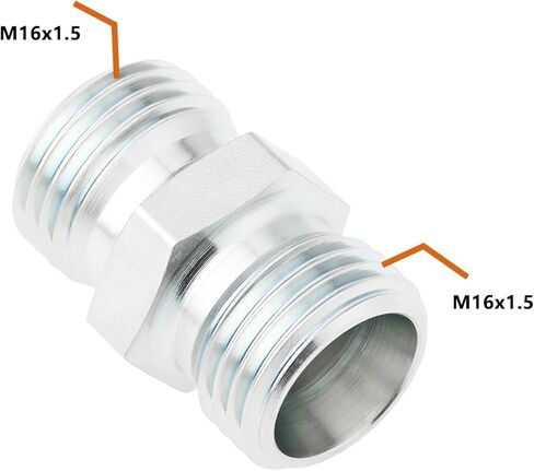2Pcs M16x1.5 Hydraulic Fitting Union 5000s-08 Compatible with Chinese Mini Excavator in Kuwait